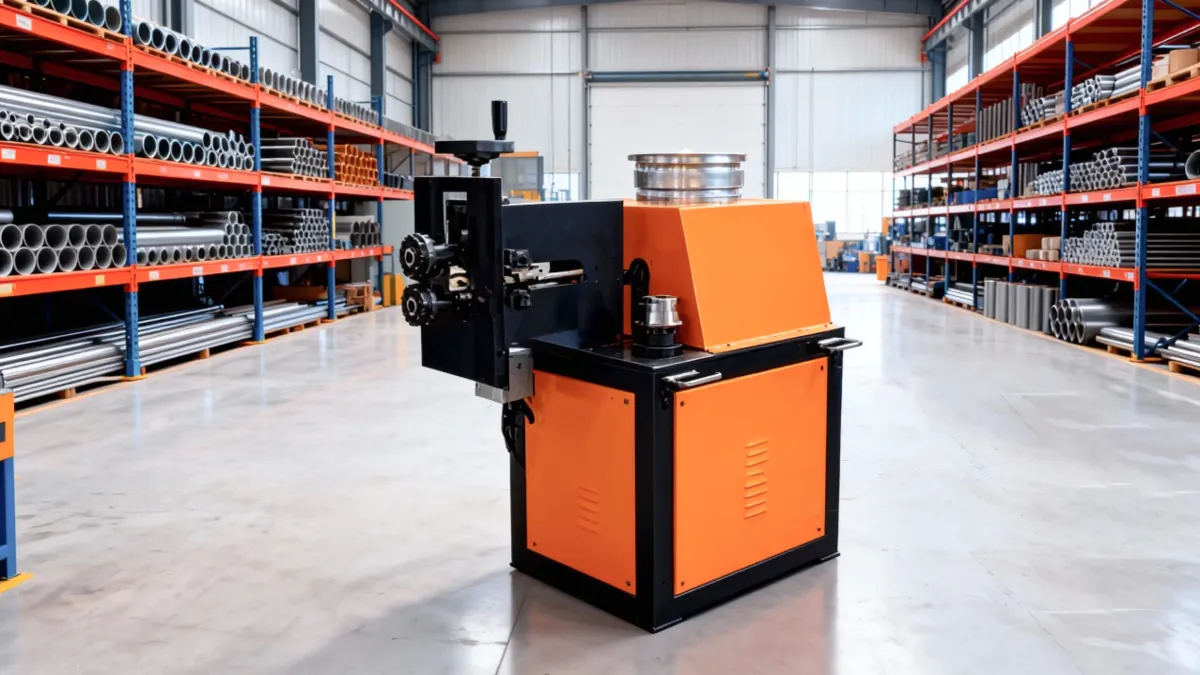 duct grooving machine for HVAC duct manufacturing