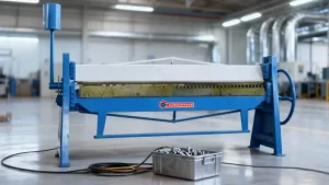 duct bending machine used in HVAC duct manufacturing