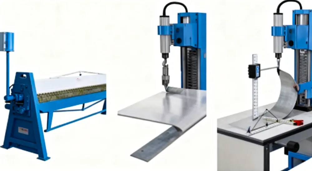 angle control in duct bending machine