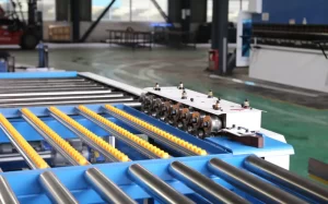 continuous HVAC duct production output