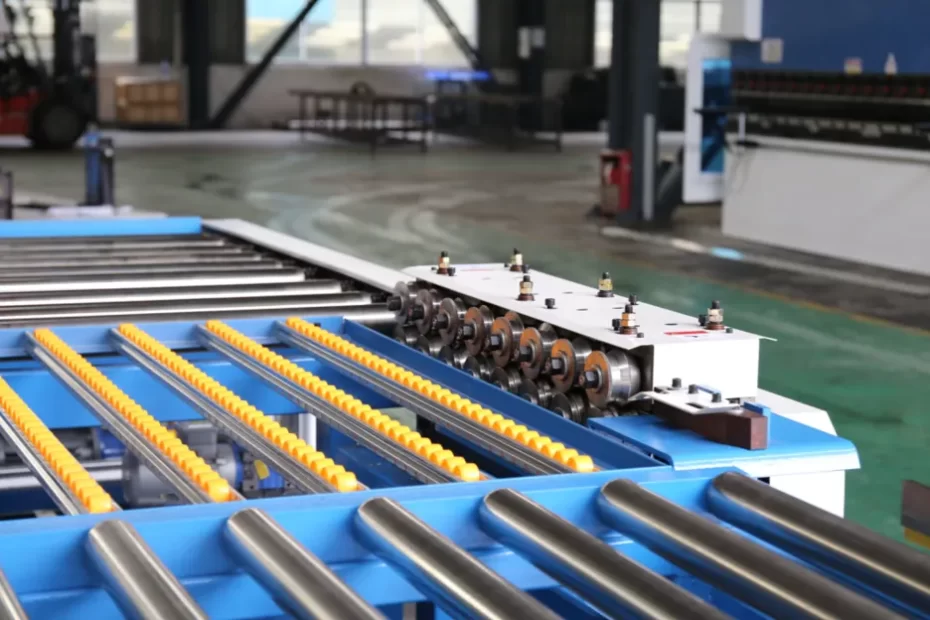 continuous HVAC duct production output