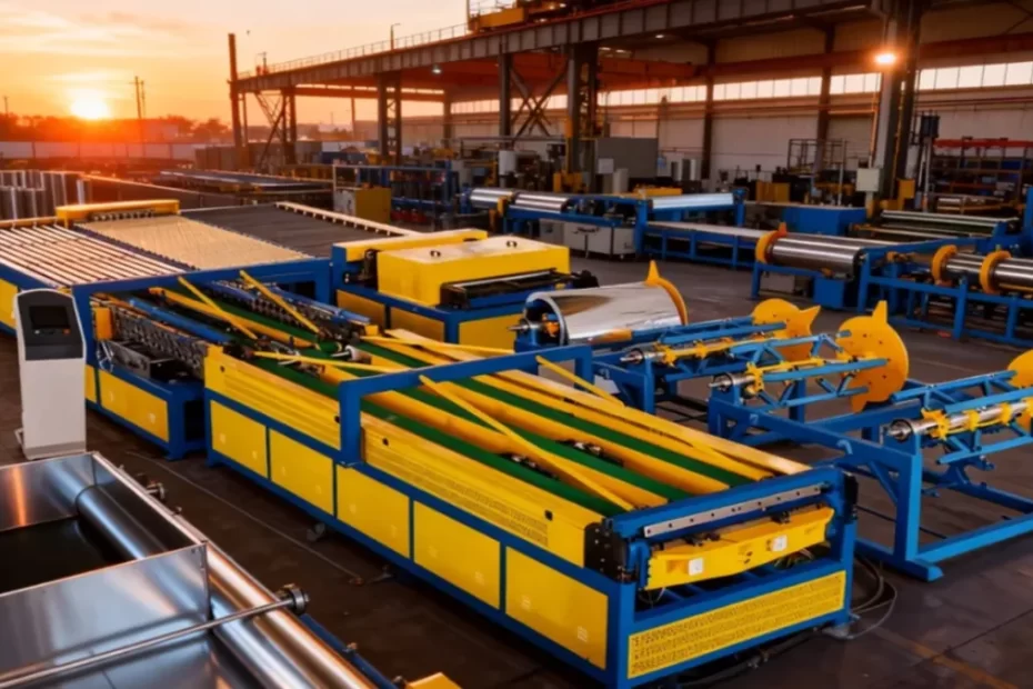 HVAC duct production in factory environment