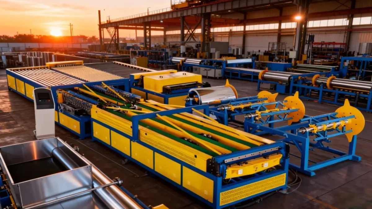 HVAC duct production in factory environment