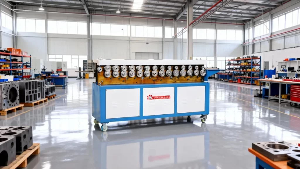 flange forming in rectangular HVAC duct manufacturing