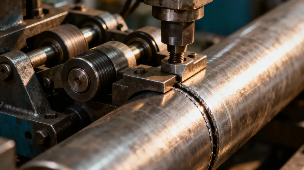 RAS seam closing rollers and locking mechanism