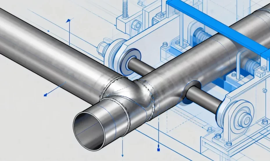Uneven duct diameter