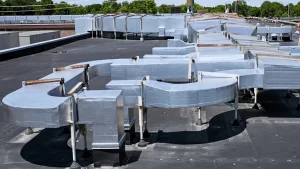 galvalume hvac ductwork rooftop installation