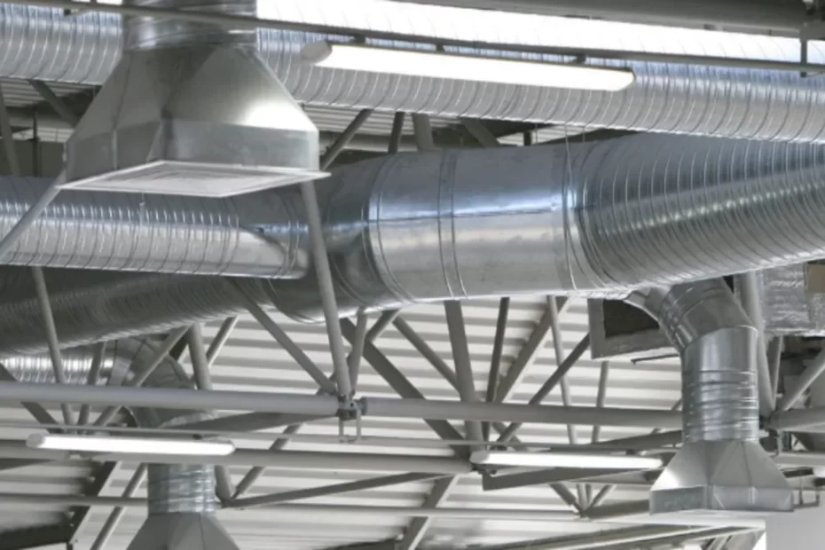 HVAC duct layout planning drawing