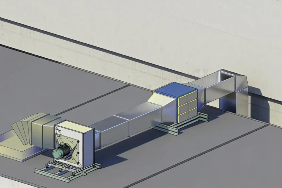 hvac duct fabrication process diagram