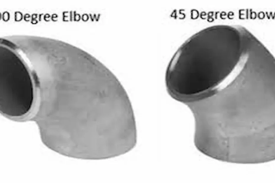 Durmahvac 45 degree elbow and 90 degree elbow fittings side by side comparison
